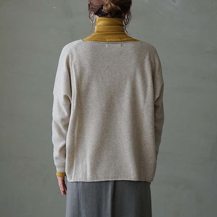 エヴァムエヴァ　ウールプルオーバー　evamevam eva エヴァムエヴァ evam eva エヴァムエヴァ ファインメリノウール プルオーバー