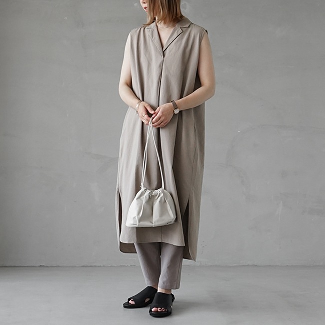 e221t198) / evam eva(エヴァムエヴァ) / cotton sleeveless one