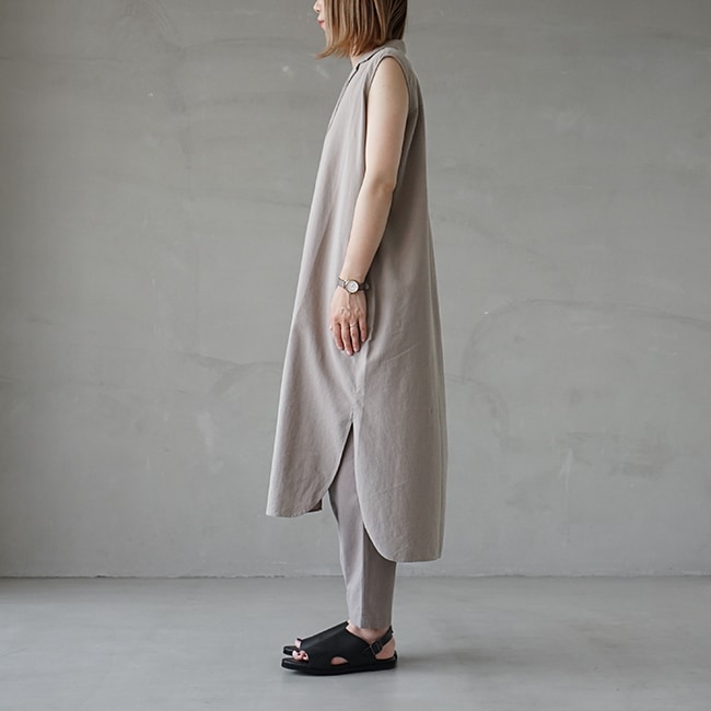 e221t198) / evam eva(エヴァムエヴァ) / cotton sleeveless one piece