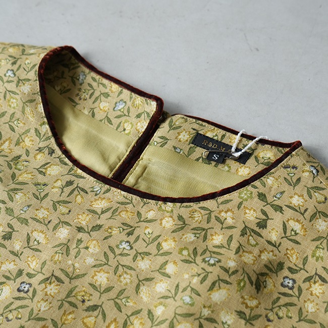 R&D.M.Co-/OLDMANS TAILOR コテージフラワーワンピース