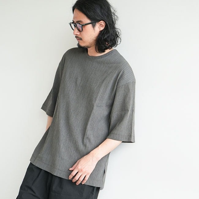 20%OFF】(231-04043)CURLY&Co.(カーリー)/ YORYU CREPE Q/S TEE