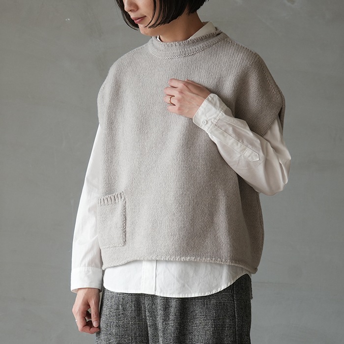 Atelier d'antan アトリエダンタン ドガ ニットカーディガン Atelier d'antan (アトリエ ダンタン) Degas Wool Knit Cardigan