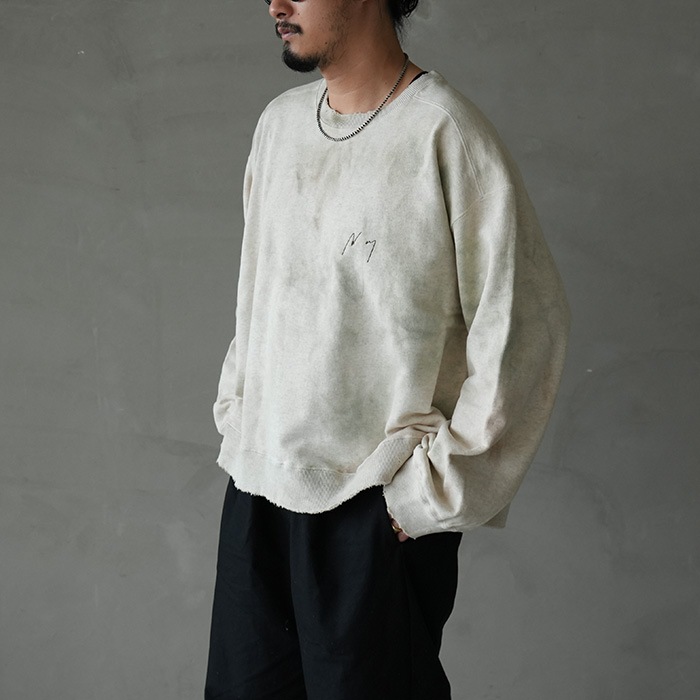 anc-ct87-b) / ANCELLM (アンセルム) / MARBLING SWEAT SHIRT
