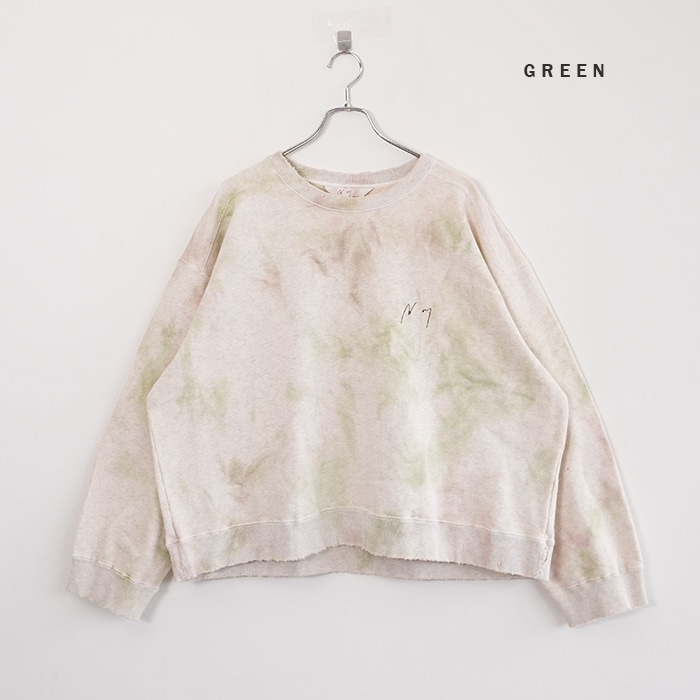 ○(anc-ct87-b) / ANCELLM (アンセルム) / MARBLING SWEAT SHIRT