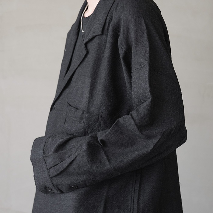 anc-sh73-b) / ANCELLM (アンセルム) / WOOL KERSEY TAILORED SHIRT