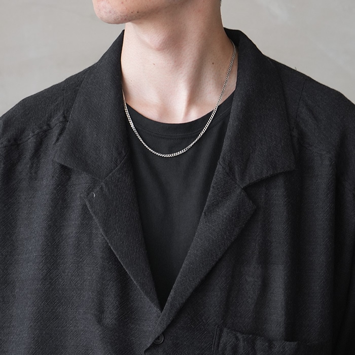 anc-sh73-b) / ANCELLM (アンセルム) / WOOL KERSEY TAILORED SHIRT