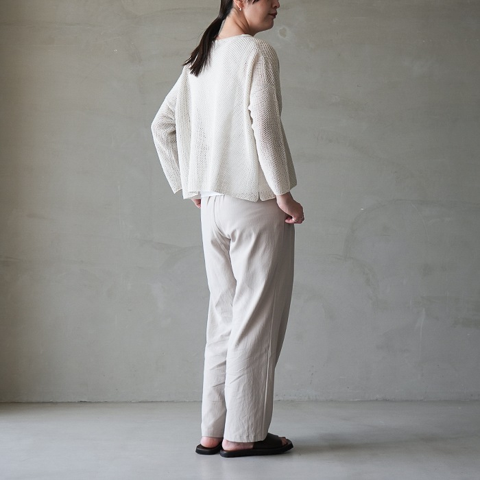 e261k186) / evam eva (エヴァムエヴァ) / dry silk pullover(ドライ
