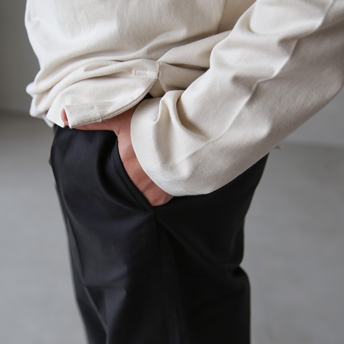 完売品【THE HINOKI】CTN TWL ST PT/パンツ メンズ　F THE HINOKI ザ ヒノキ / カセンティーノウールパンツ チャコール
