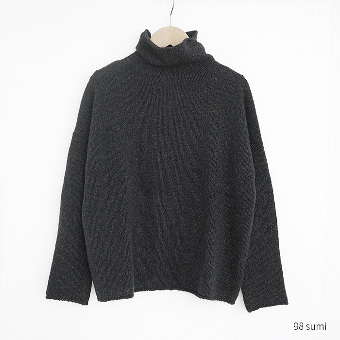 evam eva カシミヤ　セーブル　タートル　ニット　F グレージュ evam eva - evam eva カシミヤ セーブル タートル ニット F