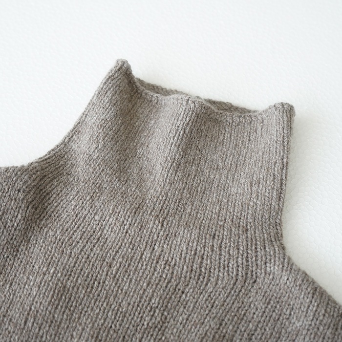 e213k106) / evam eva(エヴァムエヴァ) / cashmere sable turtleneck