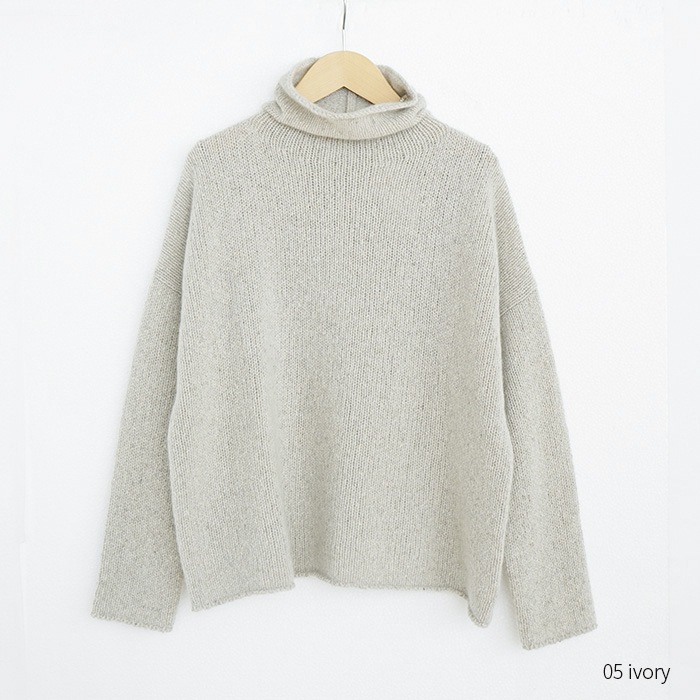 e213k106) / evam eva(エヴァムエヴァ) / cashmere sable turtleneck
