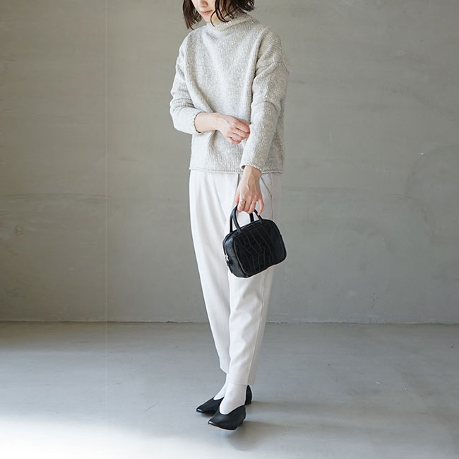 e223k093) / evam eva (エヴァムエヴァ) / silk wool turtleneck