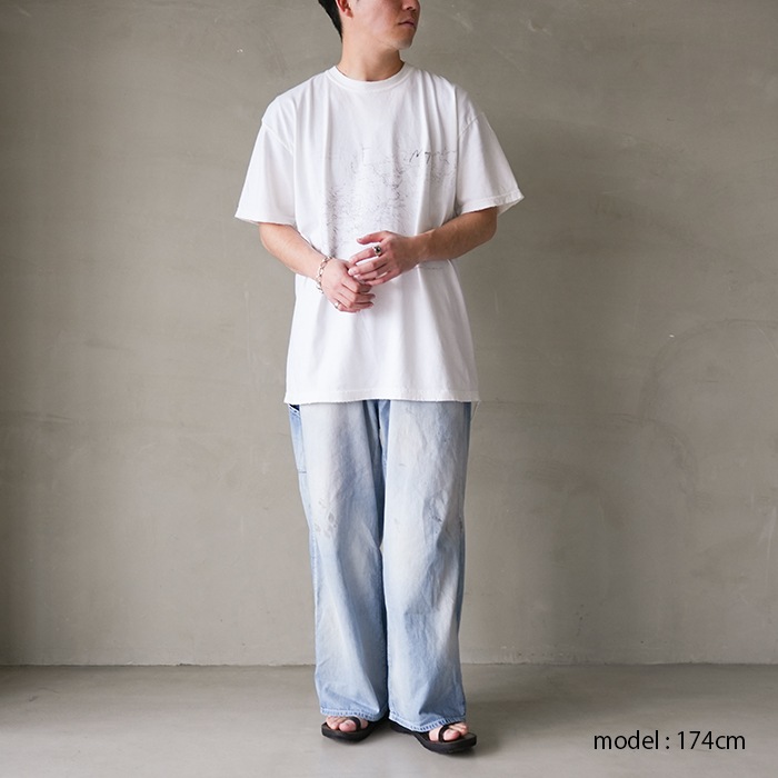 anc-ct111) / ANCELLM (アンセルム) /OLDMAP T-SHIRT（オールド