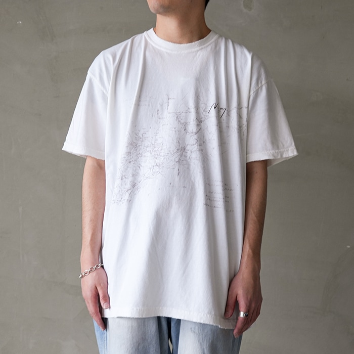 □(anc-ct111) / ANCELLM (アンセルム) /OLDMAP T-SHIRT（オールド