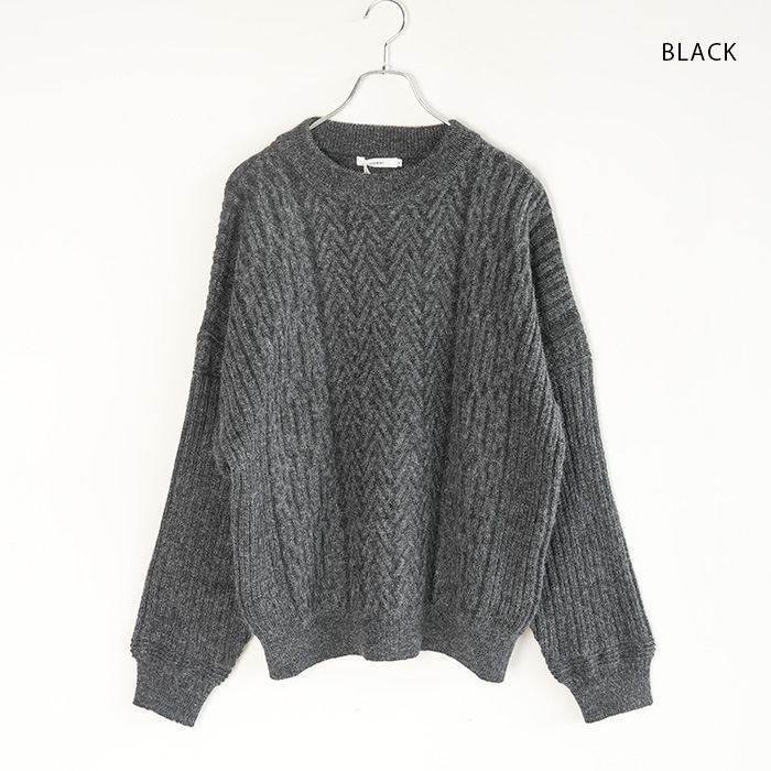 ysk-25aw-kn11) YASHIKI(ヤシキ) /Sekkei mohair Knit (セッケイモヘア