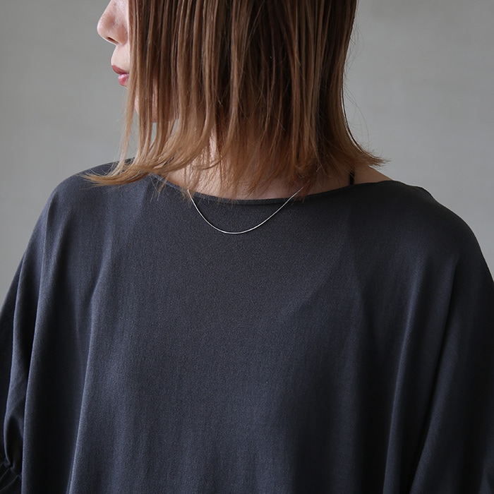 evam eva vie ハイツイストコットンワンピース e221k185) / evam eva(エヴァムエヴァ) / high twist cotton one