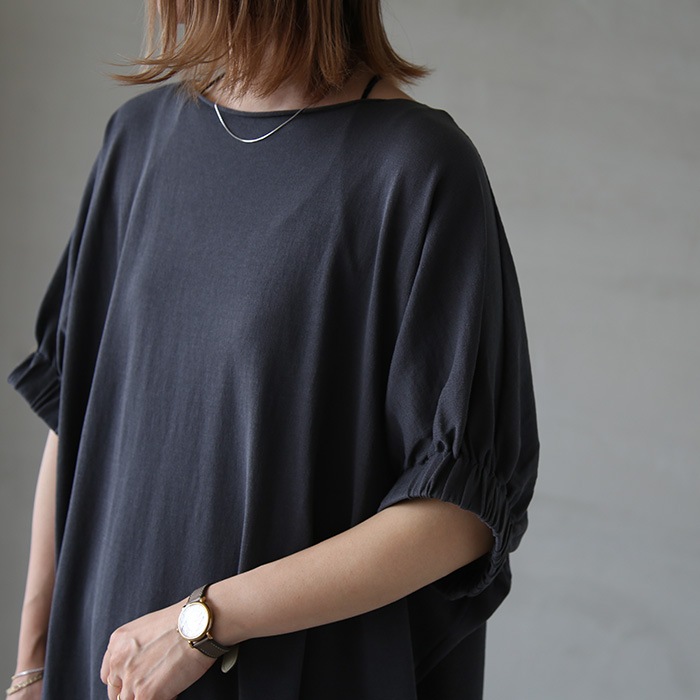 e221k185) / evam eva(エヴァムエヴァ) / high twist cotton one piece