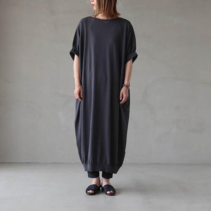 evam eva - 2022SS エヴァムエヴァ evam eva high twist cotton tunic ハイツイスト コットンチュニック /グレー プルオーバー【2400014069402】 2022SS エヴァムエヴァ evam eva high twist cotton tunic ハイ