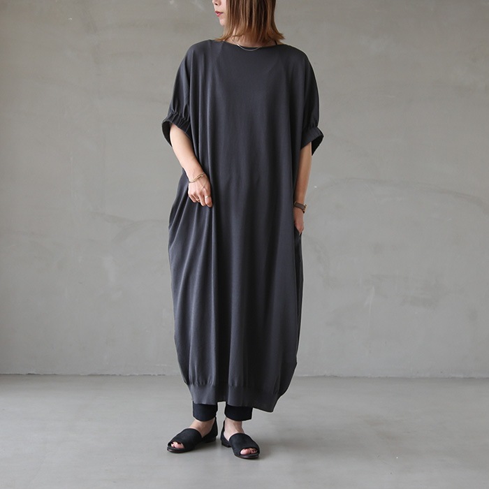 e221k185) / evam eva(エヴァムエヴァ) / high twist cotton one piece