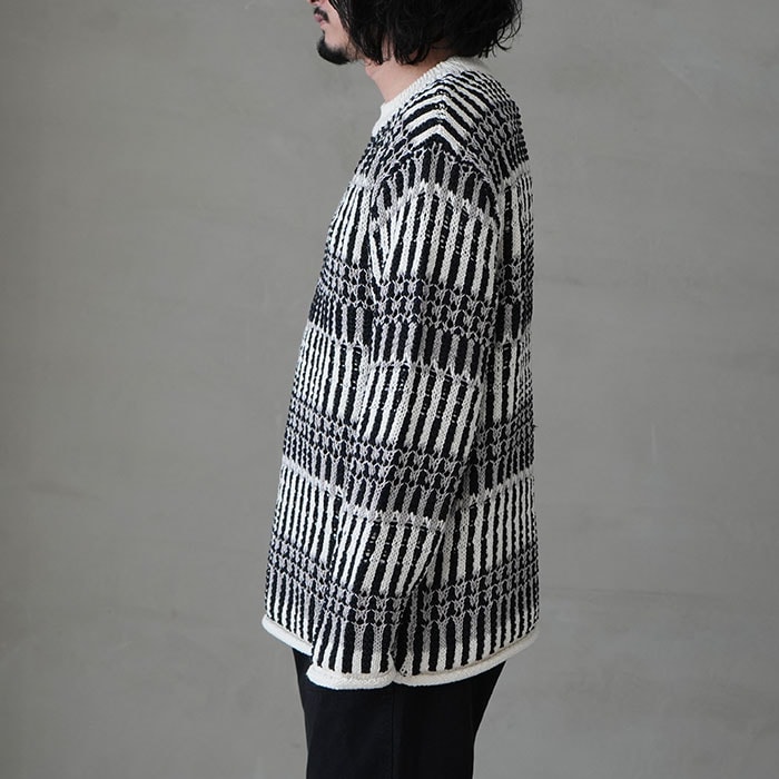 bn-23sm-020） / BATONER(バトナー) /MIX YARN CREW NECK (ミックス