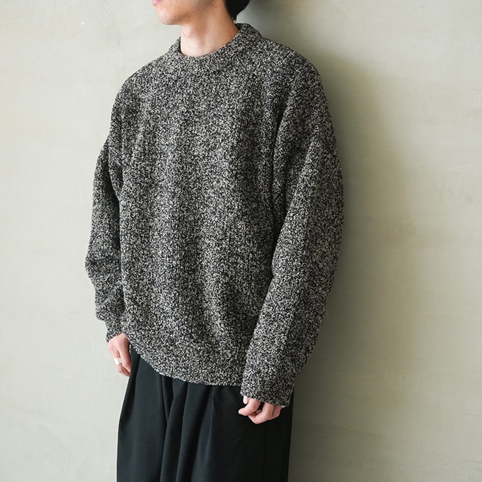 30%OFF】（ysk-25aw-kn12) YASHIKI(ヤシキ) / Shusetsu Boucle Knit