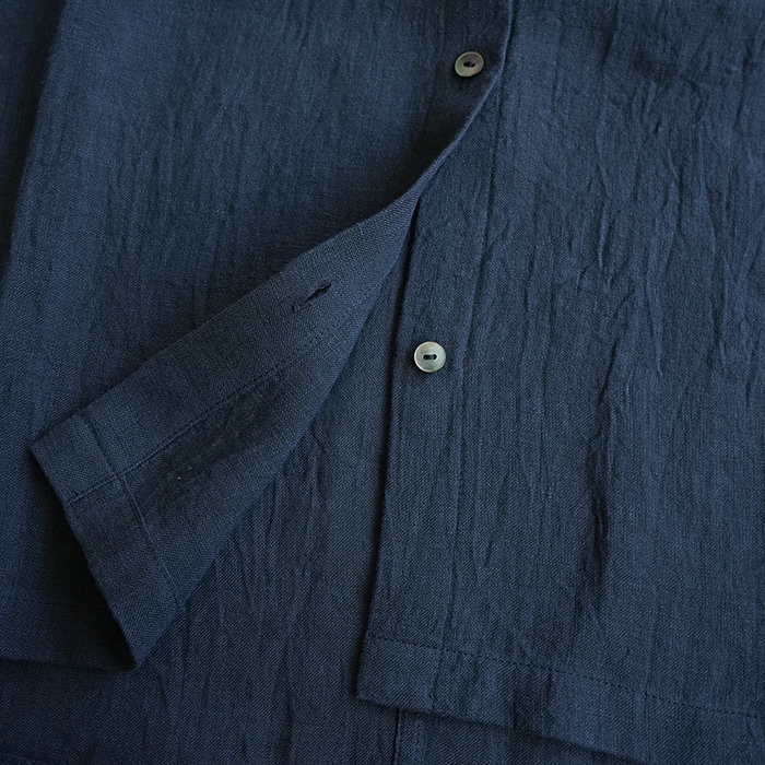 □(e261t205) / evam eva (エヴァムエヴァ) / linen wide shirt(リネン