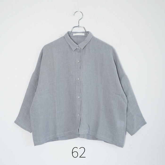 □(e261t205) / evam eva (エヴァムエヴァ) / linen wide shirt(リネン