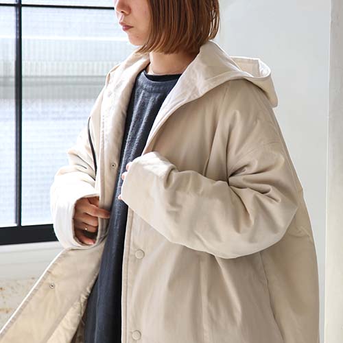 e213t167) / evam eva(エヴァムエヴァ) / padding hooded coat