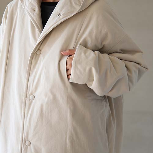 e213t167) / evam eva(エヴァムエヴァ) / padding hooded coat