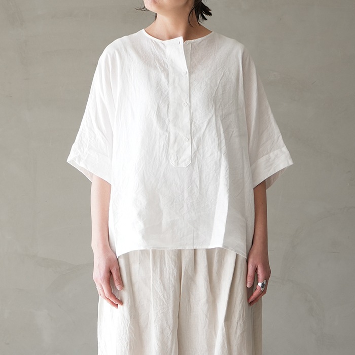 Atelier d'antan　Calonne　コットンジャージー (ホワイト) ○(a232251ts717) Atelier d'antan (アトリエダンタン) /Puget Washi