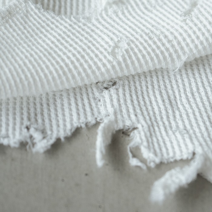 anc-ct105) / ANCELLM (アンセルム) /DAMAGE WAFFLE TANK TOP