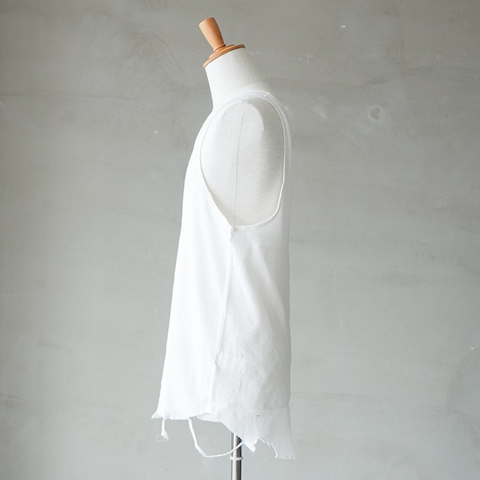 anc-ct105) / ANCELLM (アンセルム) /DAMAGE WAFFLE TANK TOP