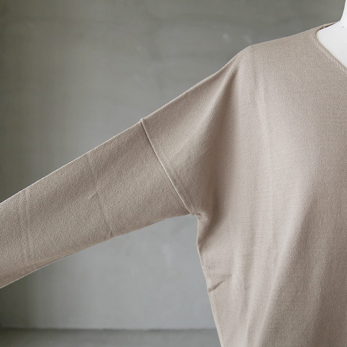 ＊おーくみです＊evam eva  コットンカシミヤVネックプルオーバー evam eva｜linen cotton V neck pullover｜ladies',tops