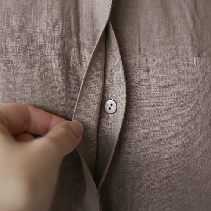 e221t034) / evam eva(エヴァムエヴァ) / water linen tunic