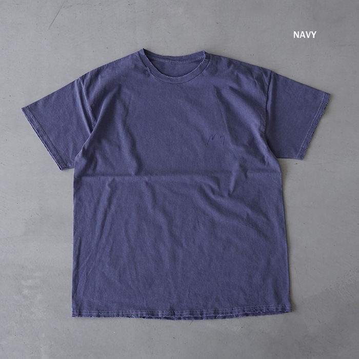 anc-ct60) / ANCELLM (アンセルム) / EMBROIDERY DYED T-SHIRT（エン 