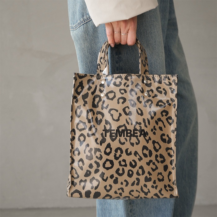 tmb-2286h-leopard) / TEMBEA(テンベア) / PAPER TOTE SMALL(ペーパー