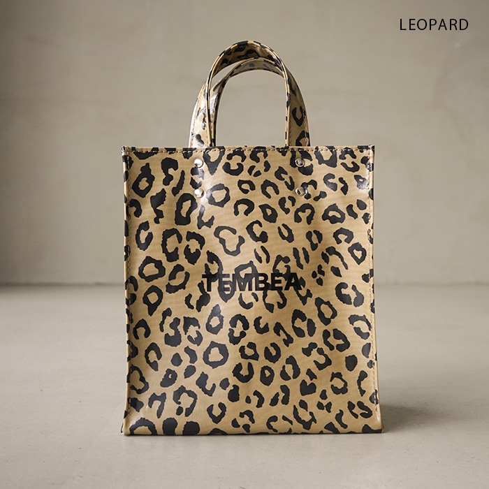 tmb-2286h-leopard) / TEMBEA(テンベア) / PAPER TOTE SMALL(ペーパー