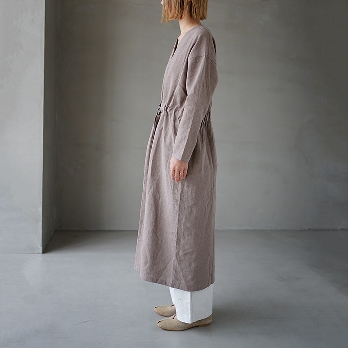 e221t035) / evam eva(エヴァムエヴァ) / water linen one