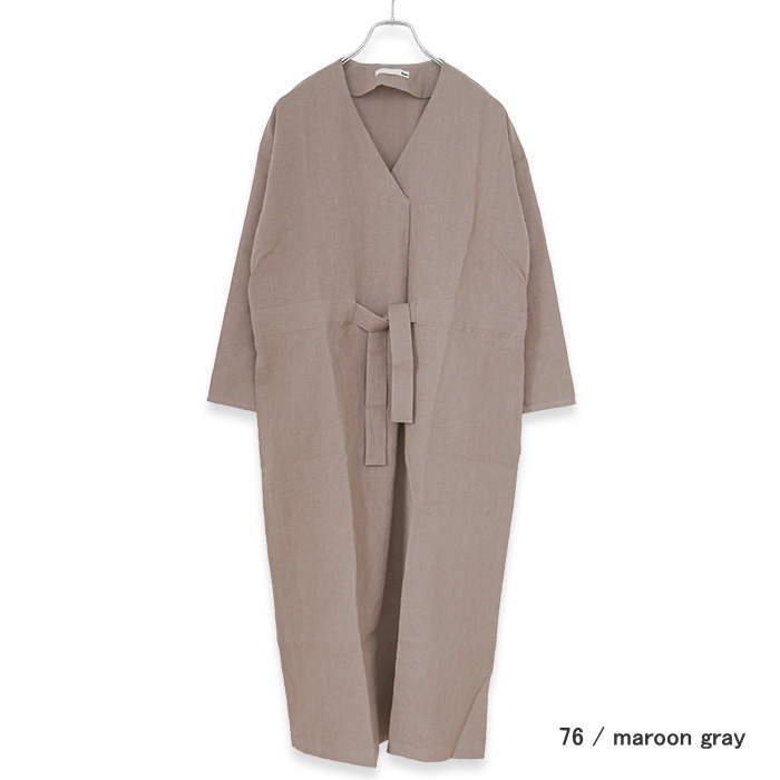 evameva エヴァムエヴァ　ウォーターリネンベージュワンピース e221t035) / evam eva(エヴァムエヴァ) / water linen one