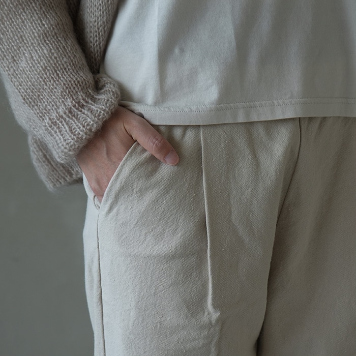 e233t041) / evam eva (エヴァムエヴァ) /narrow pants(ナローパンツ