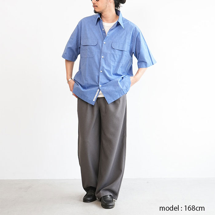 50%OFF】◇(s25sg075) / nanamica(ナナミカ) / END ON END S/S SHIRT