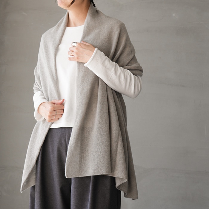 e263g153) / evam eva (エヴァムエヴァ) / cashmere stole(カシミヤ