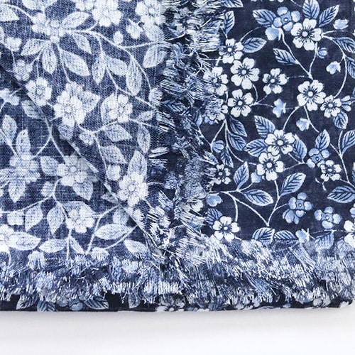 R&D.M.Co- オールドマンズテーラー : OLD BLUE GAUZE SHAWL
