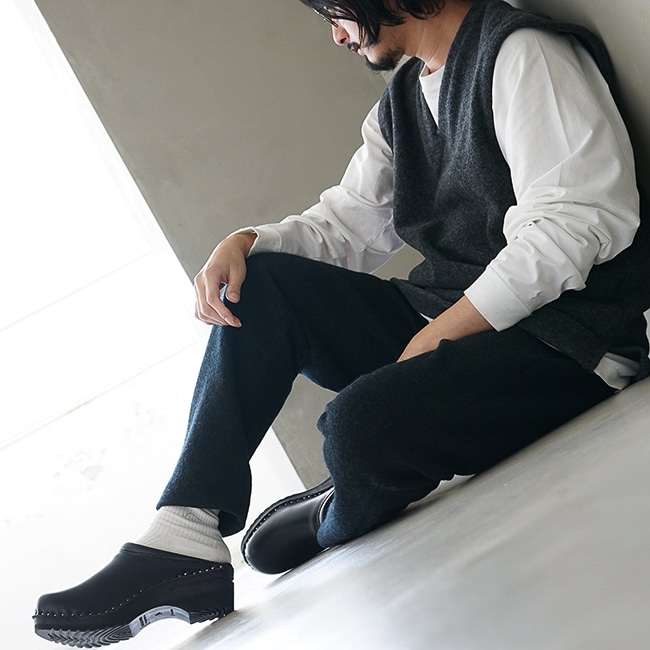 e223k104) / evam eva (エヴァムエヴァ) / press wool pants [men's