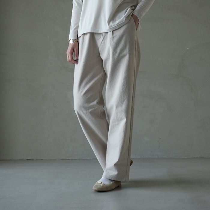 e233t043) / evam eva (エヴァムエヴァ) /wide pants(ワイド