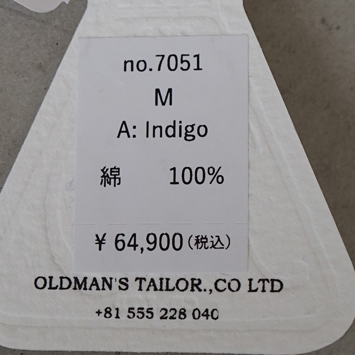 7051）/ R&D.M.Co-/OLDMANS TAILOR(アールアンドディーエムコー