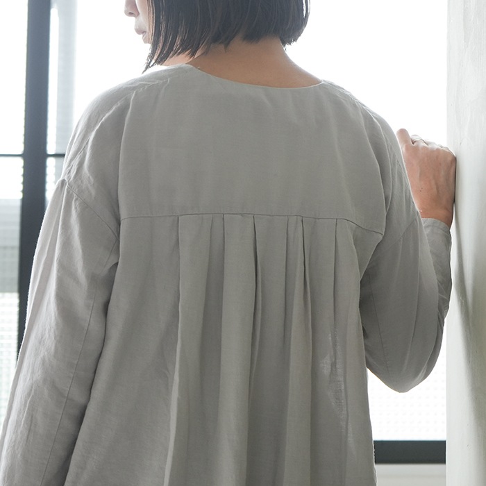 美品 エヴァムエヴァ 日本製 コットンカシミヤ オーバーサイズ シャツ ベージュ evam eva - 美品 エヴァムエヴァ 日本製 コットンカシミヤ