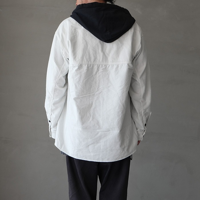 anc-sh57) / ANCELLM (アンセルム) /HOODIE SHIRT（フーディーシャツ