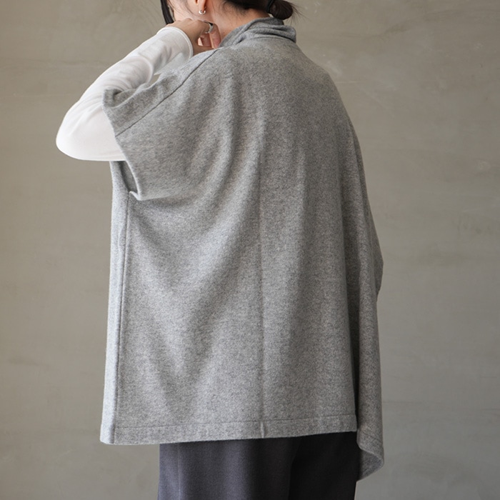 e263k141) / evam eva (エヴァムエヴァ) / cashmere poncho(カシミヤ