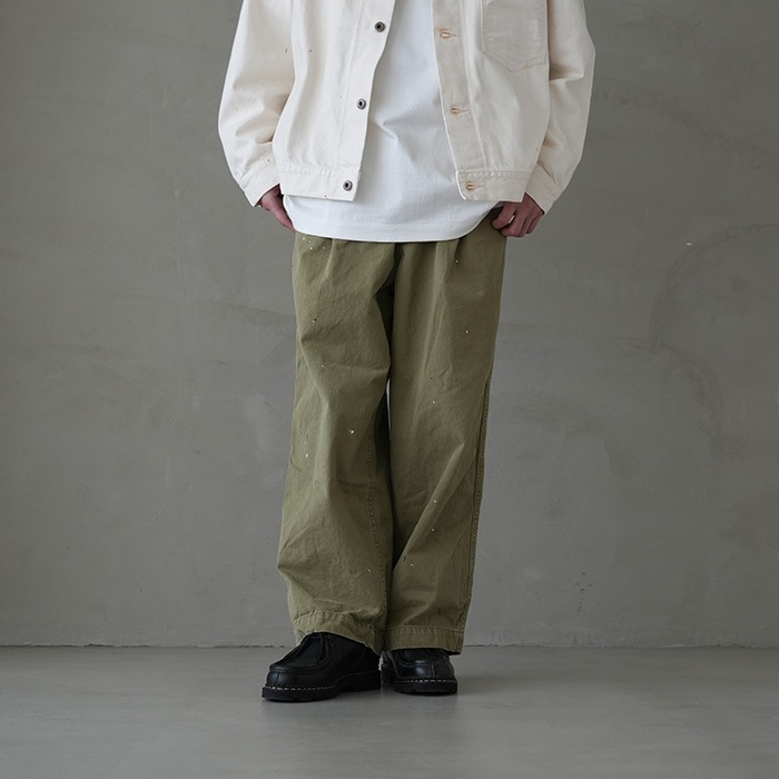 20%OFF】(ys-23ss-46-1)YOKOSAKAMOTO(ヨーコサカモト) /WORK TROUSERS